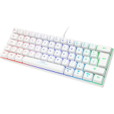 Tastatūra Deltaco Gaming Mini white DE (GAM-075-W-DE)