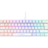 Tastatūra Deltaco Gaming Mini white DE (GAM-075-W-DE)