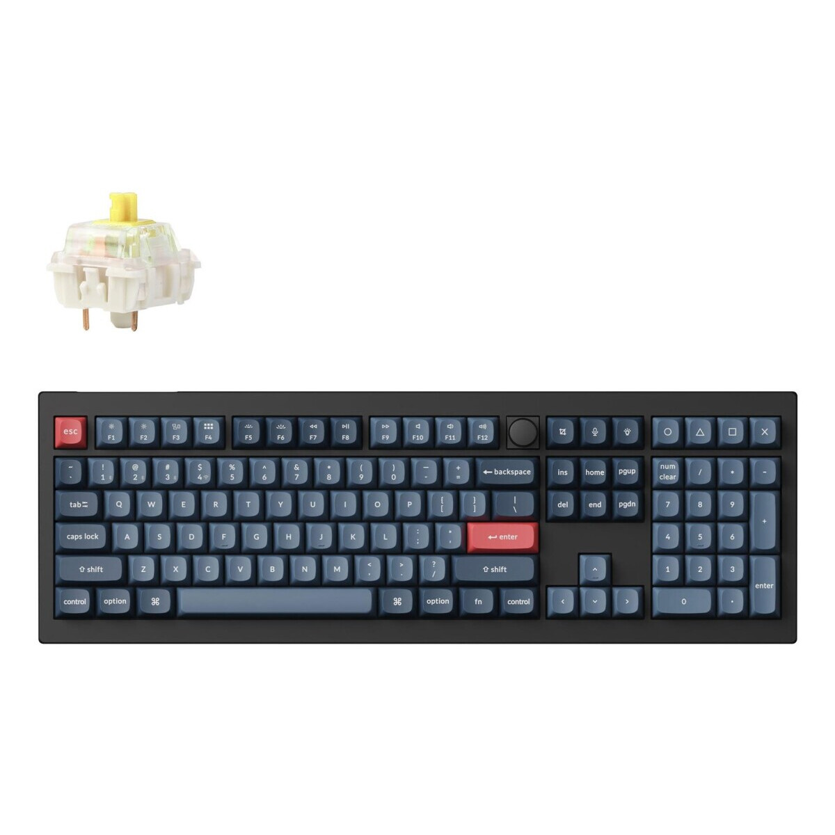 Tastatūra KEYCHRON WRL V6 MAX/CARBON BLACK (V6M-D4)