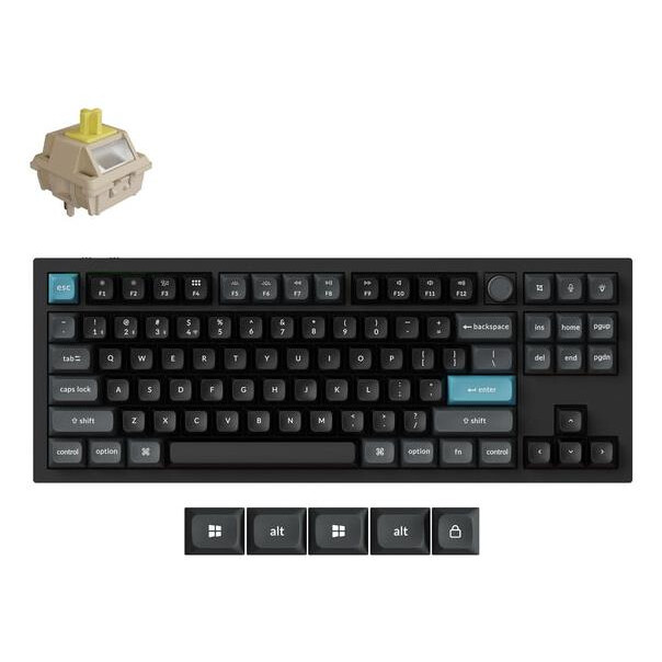 Tastatūra KEYCHRON WRL Q3 ULTRA/BLACK (Q3U-M4)