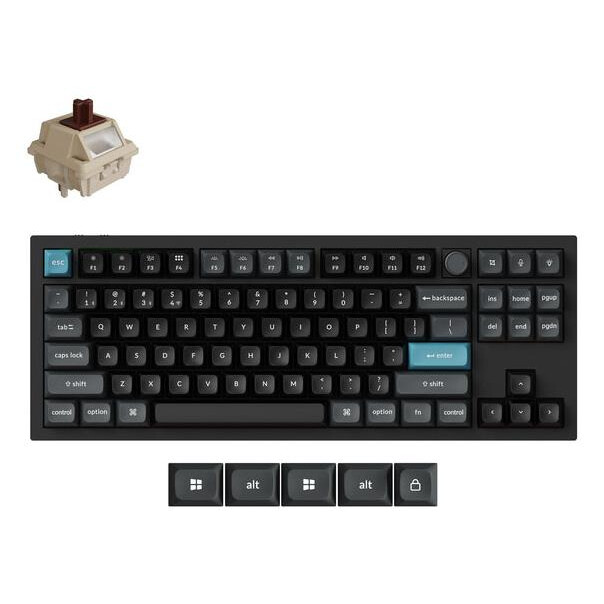 Tastatūra KEYCHRON WRL Q3 ULTRA/BLACK (Q3U-M3)