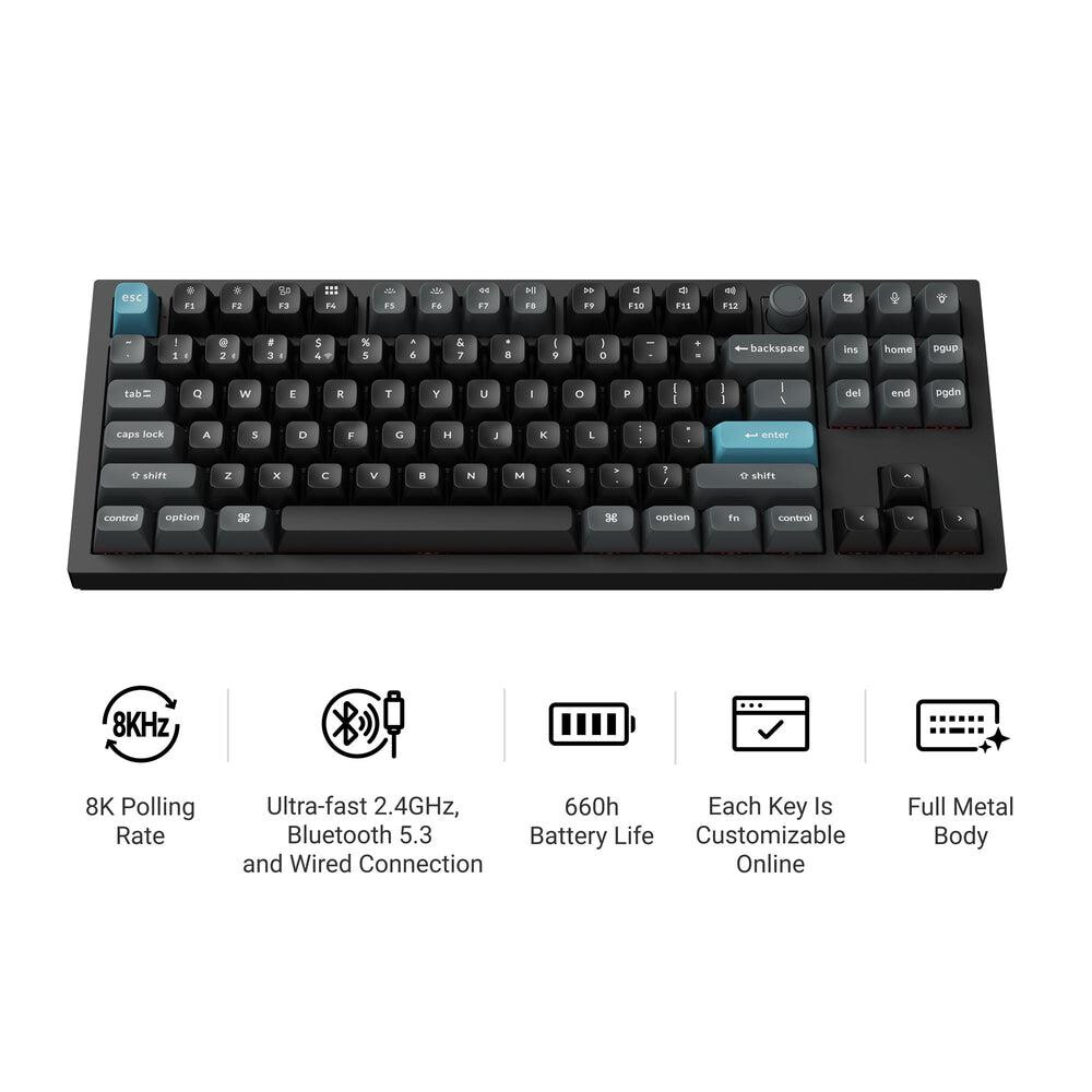 Tastatūra KEYCHRON WRL Q3 ULTRA/BLACK (Q3U-M3) - foto 2