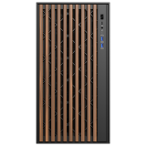 Datoru korpuss iTek Woody Black/Brown (ITGCAWO28B)