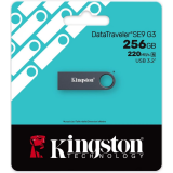 USB zibatmiņa Kingston DataTraveler SE9 G3 256GB dark nickel (KE-U2X256-1AC)