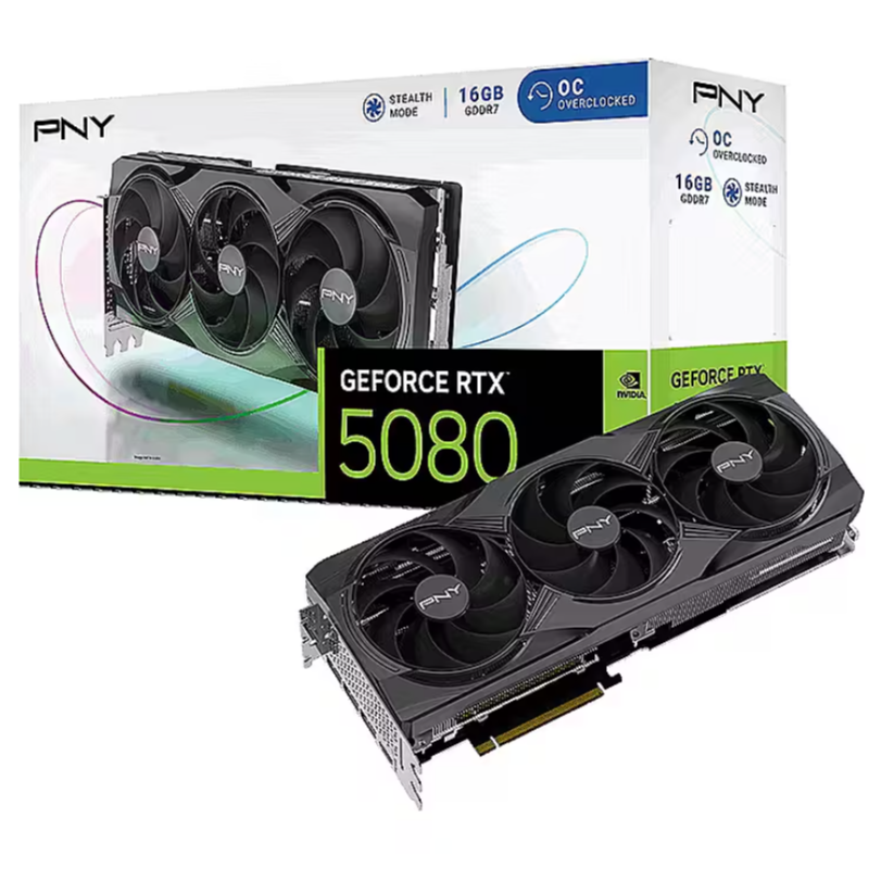 Videokarte PNY RTX 5080 OC 16GB Black (VCG508016TFXPB1-O) - foto 2