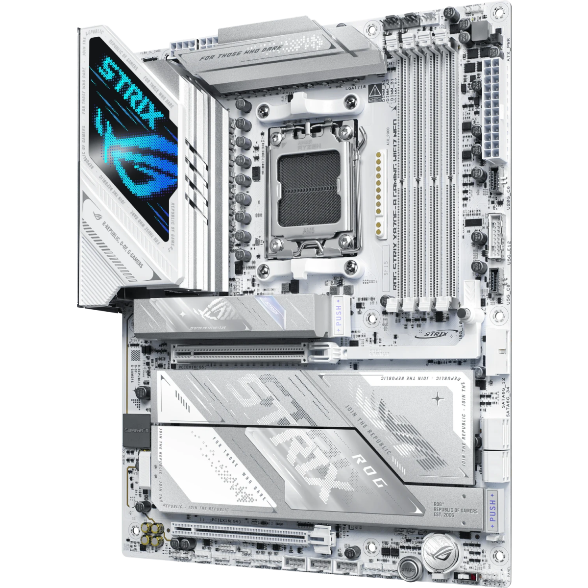 Pamatplate ASUS ROG Strix X870E-A Gaming WIFI7 Neo White (90MB1P30-M0EAY0) - foto 7