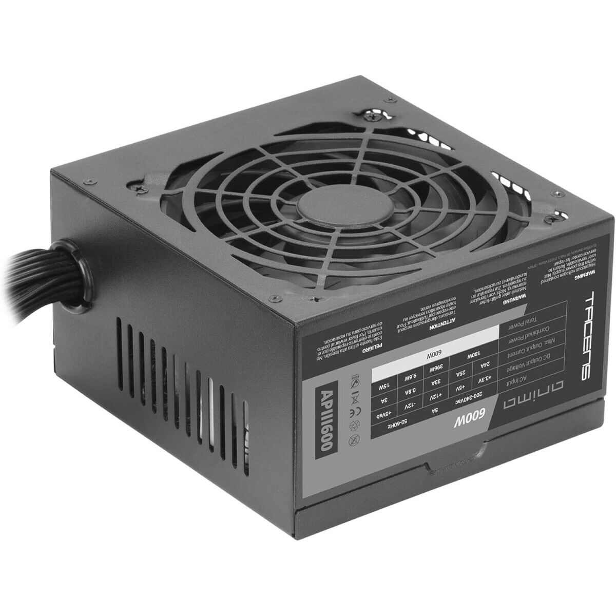 Barošanas bloks Anima APIII ATX 850W Black (APIII850) - foto 2