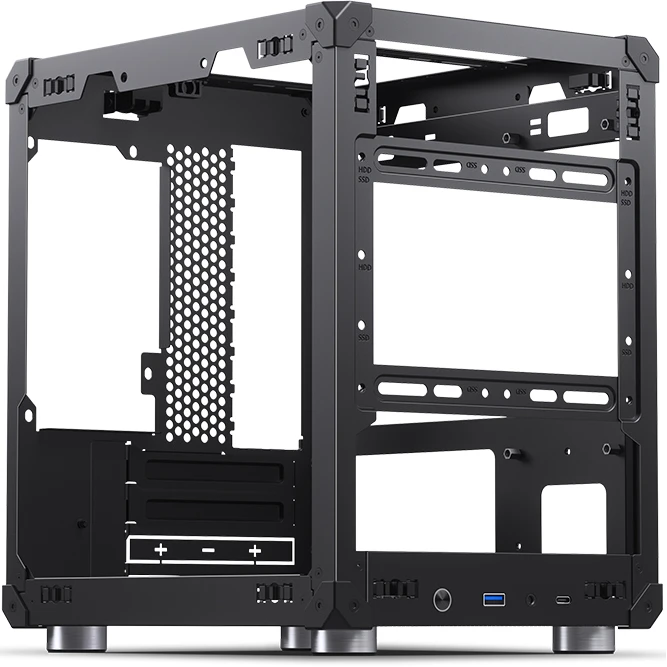 Datoru korpuss Jonsbo C6 Handle Black - foto 5