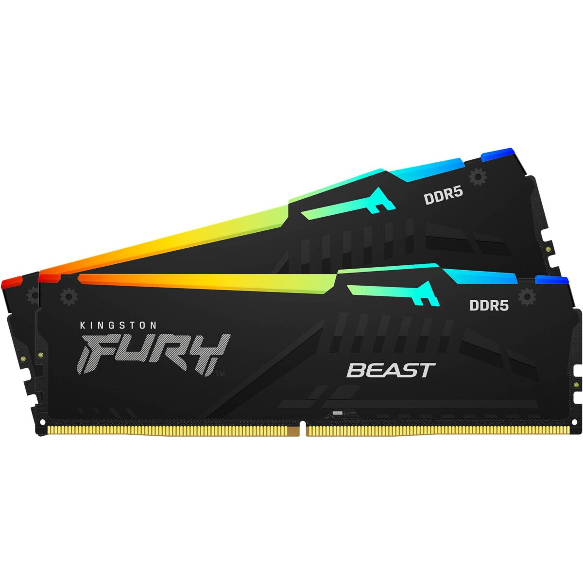 Operatīvā atmiņa Kingston Fury Beast RGB 64GB 2x32GB Black (KF560C36BBEAK2-64)