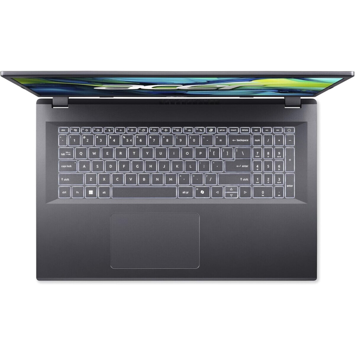 Portatīvais dators Acer Aspire 17 A17-51M-55NU Core 5-120U 16GB 1TB SSD W11H Black (NX.J02EG.02C) - foto 2