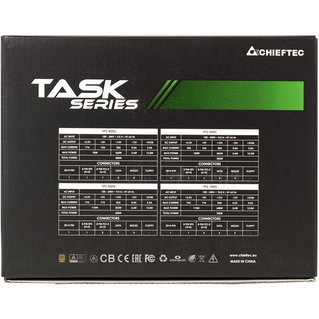 bloc dalimentation 500W Chieftec Task (TPS-500S) - photo 5