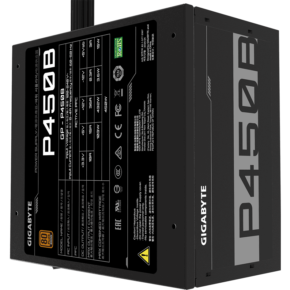 Power Supply 450W Gigabyte GP-P450B - photo 2