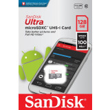 Carte mémoire 128GB MicroSD SanDisk Ultra (SDSQUNR-128G-GN6MN)