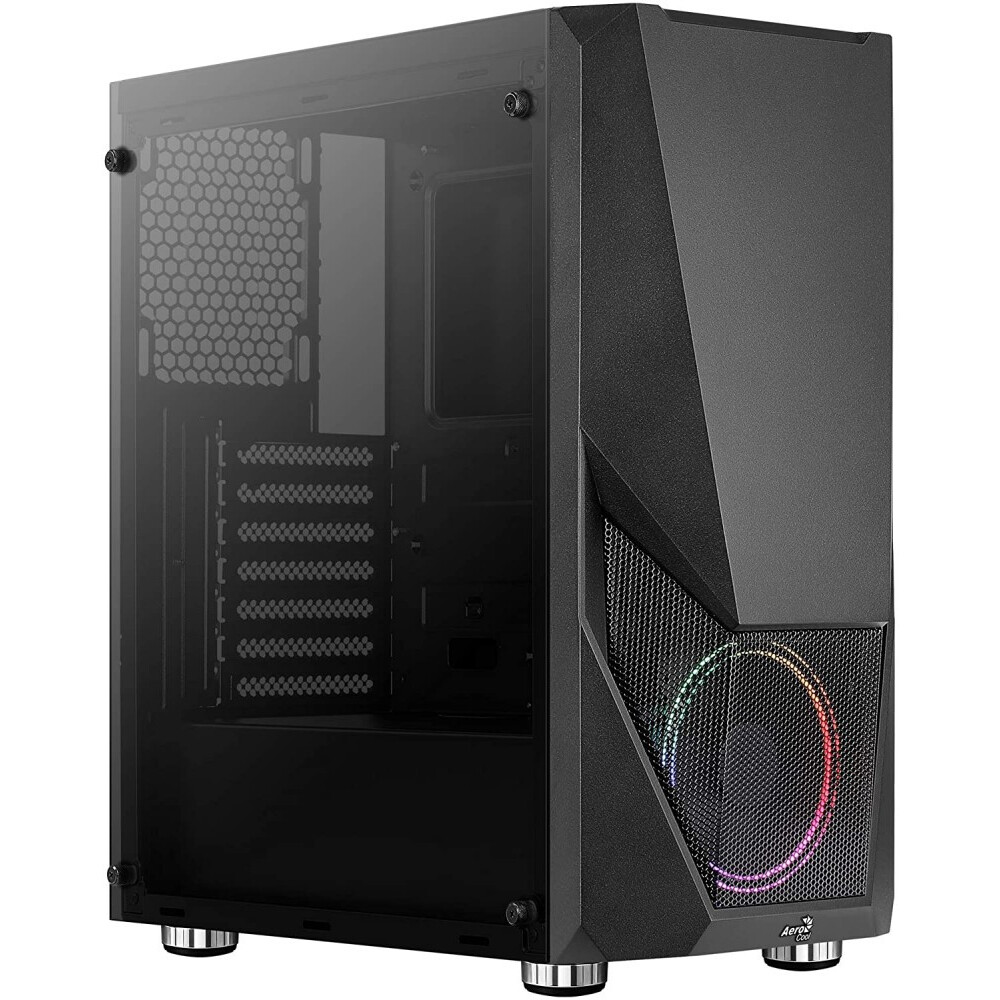 Case AeroCool Zauron Saturn FRGB-G-BK-v1 Black - EN55244