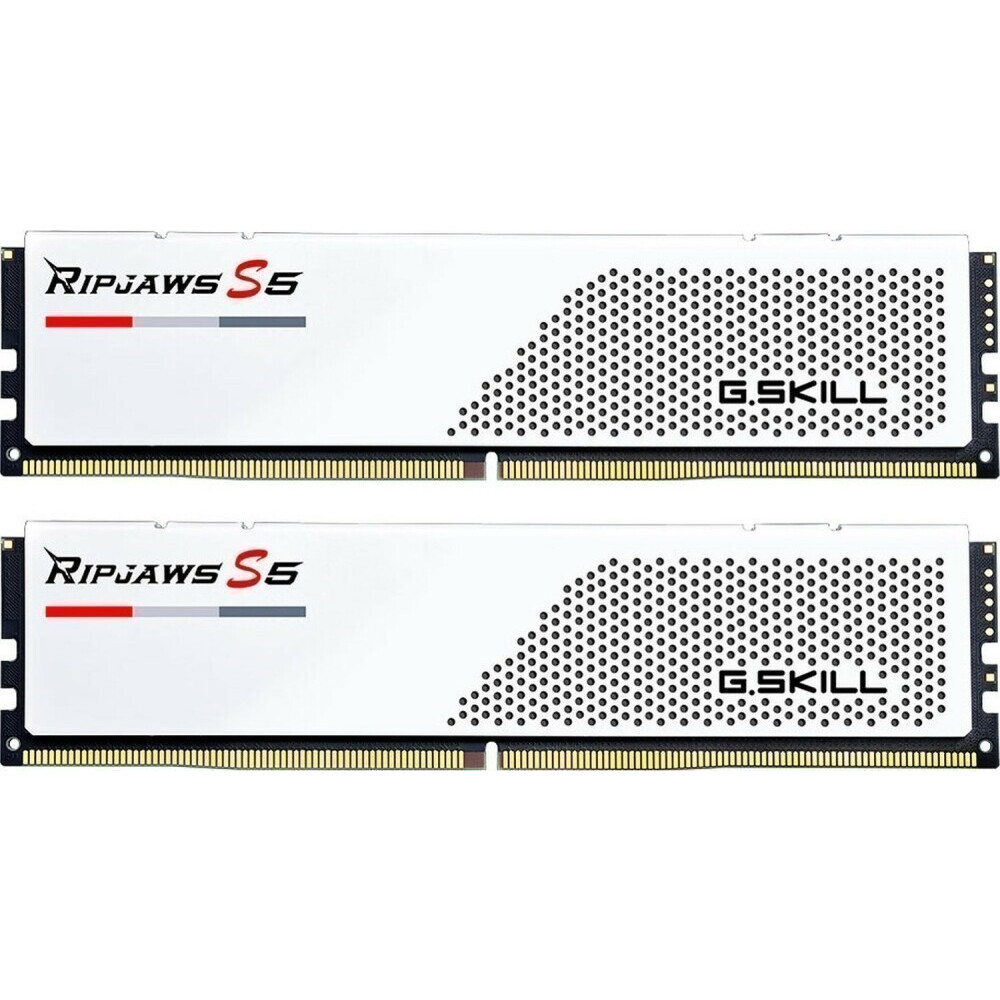 Arbeitsspeicher 64GB DDR5 6000MHz G.Skill Ripjaws S5 (F5-6000J3040G32GX2-RS5W) (2x32GB KIT)