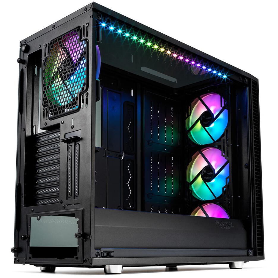 Datoru korpuss Fractal Design Define S2 Vision RGB TG Blackout - FD-CA-DEF-S2V-RGB-BKO-TGD - foto 7