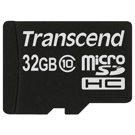 Carte mémoire 32GB MicroSD Transcend (TS32GUSDC10)