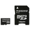 Carte mémoire 8GB MicroSD Transcend + SD adapter (TS8GUSDHC10)