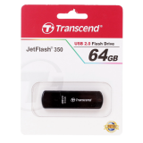 USB-Flash-Laufwerk 64GB Transcend JetFlash 350 Black (TS64GJF350)