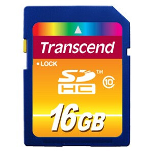 Speicherkarte 16GB SD Transcend  (TS16GSDHC10)