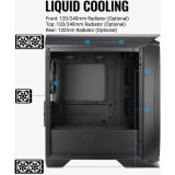 Boîtier AeroCool Aero One Mini Frost Black (Frost-G-BK-v1) (EN52380)