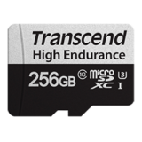 Carte mémoire 256GB MicroSD Transcend 350V + SD adapter (TS256GUSD350V)