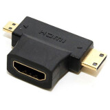 Pārejas savienojums 5bites HDMI (F) - Mini + Micro HDMI (M) (HH1805FM-T)