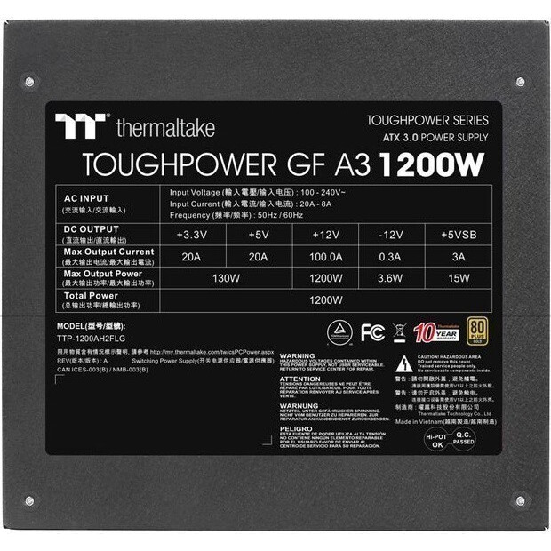 Power Supply 1200W Thermaltake Toughpower GF A3 (PS-TPD-1200FNFAGE-H) - photo 5