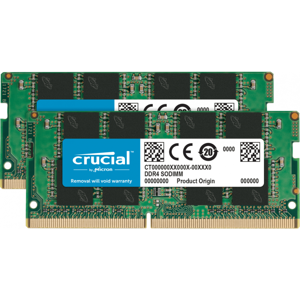 Arbeitsspeicher 32GB DDR4 3200MHz Crucial SO-DIMM (CT2K16G4SFRA32A) (2x16GB KIT)