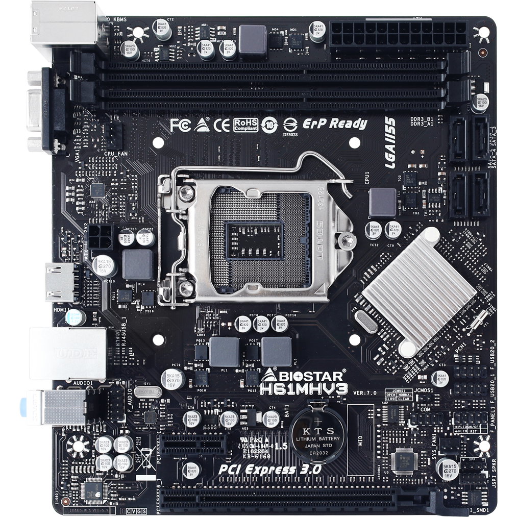 Motherboard Biostar H61MHV3