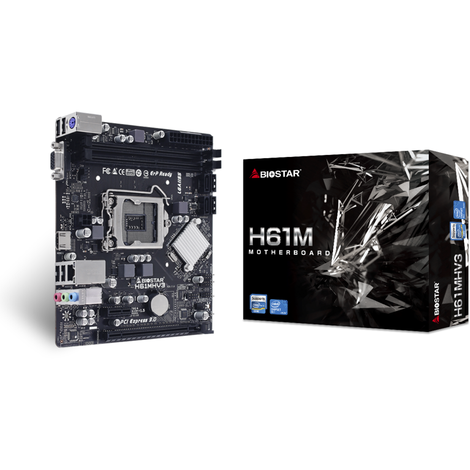 Motherboard Biostar H61MHV3 - photo 4