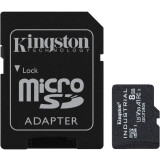 Carte mémoire 8GB MicroSD Kingston Industrial + SD adapter (SDCIT2/8GB)