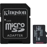 Carte mémoire 32GB MicroSD Kingston Industrial + SD adapter (SDCIT2/32GB)