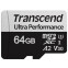 Carte mémoire 64GB MicroSD Transcend + SD adapter (TS64GUSD340S)