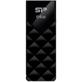 USB zibatmiņa 64Gb Silicon Power Blaze B03 Black (SP064GBUF3B03V1K)