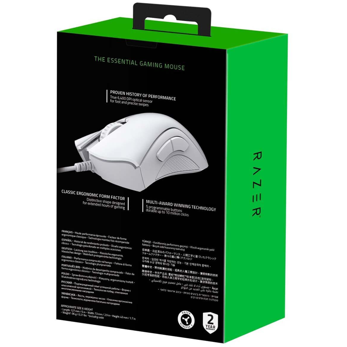 Mouse Razer DeathAdder Essential (2021) White - RZ01-03850200-R3M1 - photo 5