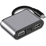 Pārejas savienojums USB Type-C - HDMI/3xUSB/VGA/Audio, VCOM CU425M