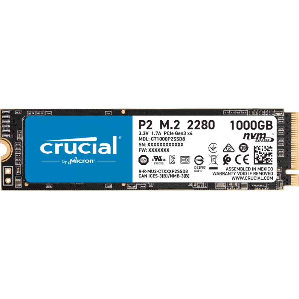 SSD 1Tb Crucial P2 (CT1000P2SSD8)