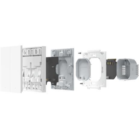 Intelligenter Schalter Aqara Smart Wall Switch H1 White (No Neutral, Double Rocker) - WS-EUK02 - Foto 4