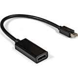 Pārejas savienojums Mini DisplayPort (M) - HDMI (F), 0.15m, ExeGate EX-mDPM-HDMIF-0.15 (EX284922RUS)