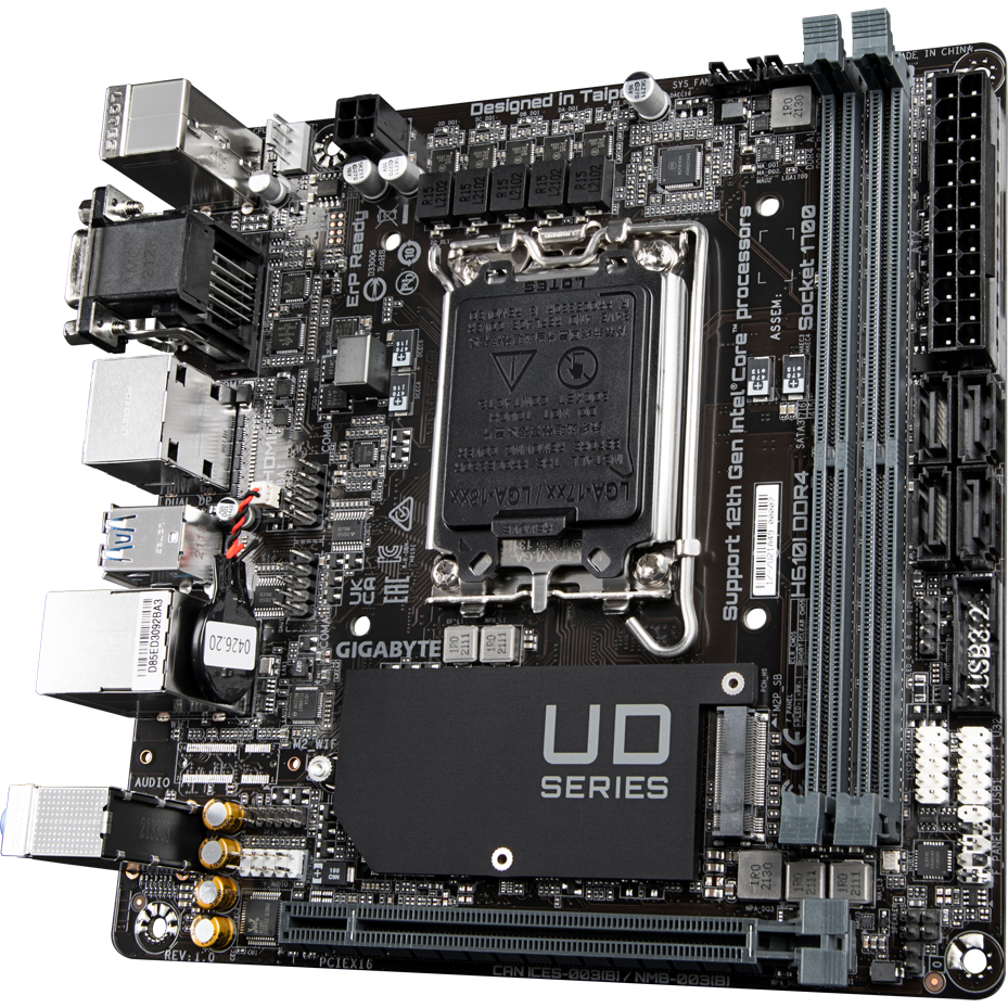 Mainboard Gigabyte H610I DDR4 - Foto 3