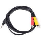 Kabelis 3.5 Jack (M) - 3xRCA (M), 2m, VCOM CV213-2M