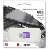 clé USB flash 64GB Kingston DataTraveler microDuo 3C G3 (DTDUO3CG3/64GB)