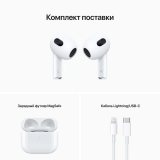 headset Apple AirPods (3rd generation) with MagSafe Charging Case (MME73ZM/A)