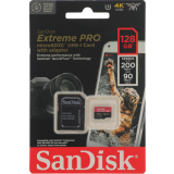 Carte mémoire 128GB MicroSD SanDisk Extreme Pro + SD adapter (SDSQXCD-128G-GN6MA)