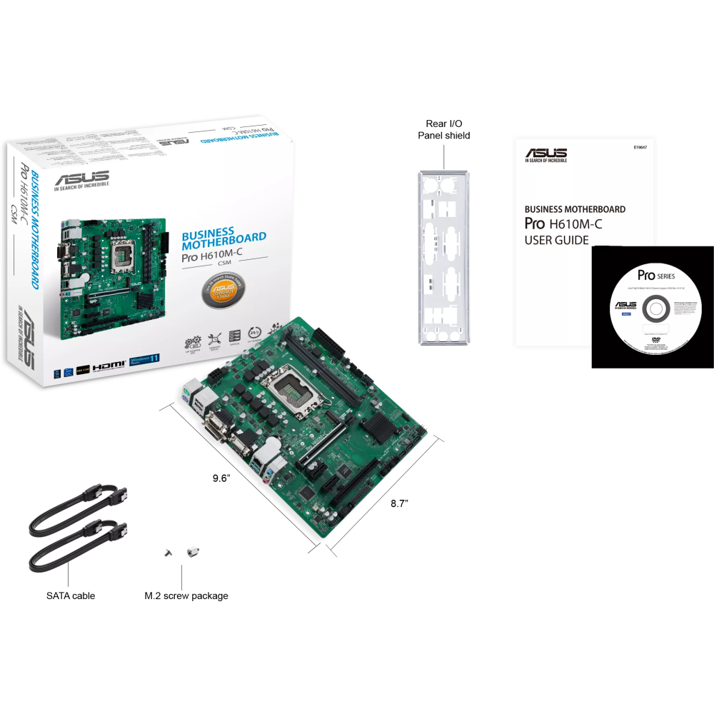 Mainboard ASUS PRO H610M-C-CSM - Foto 4