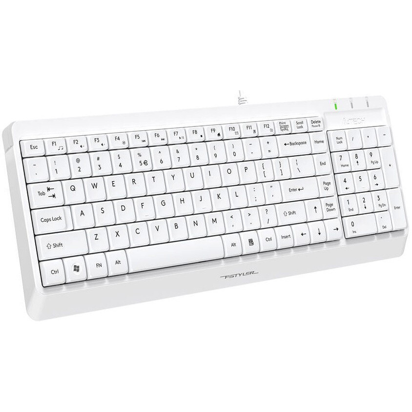 Tastatūra + pele A4Tech Fstyler F1512 White - foto 3