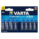 Batterie Varta Long Life (AA, 8 шт.) (04906121418)