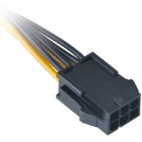 Adapter 6-pin PCI-E - 8-pin EPS, 0.15м, Akasa AK-CB051