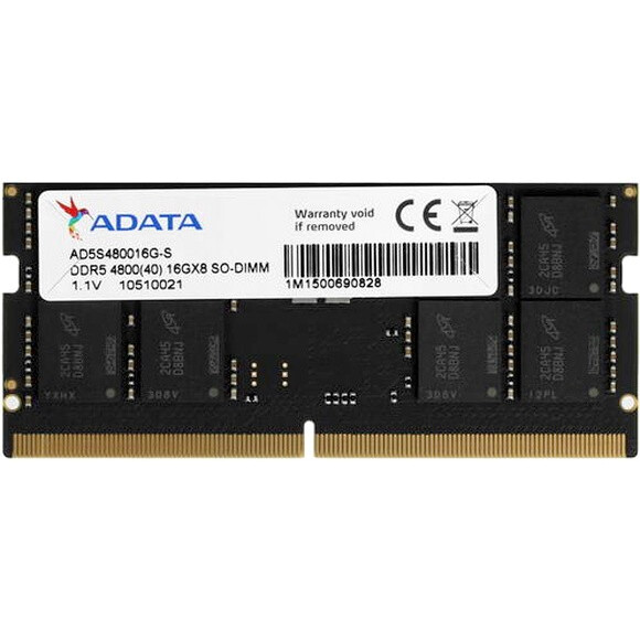 Arbeitsspeicher 16GB DDR5 4800MHz ADATA SO-DIMM (AD5S480016G-S)